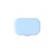 Psytfei Contact Lens Case Portable Contact Lens Case Storage Box for Home and Travel with Mirror (Blue)