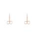 IOIUSKKU 2 Set of Nail Cuticle Nippers Stainless Steel Scissors Electroplating Convenient Trimming Tool Nose Hair Tweezer Plated Rose Gold Plated Rose Gold 2Set