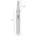 FRCOLOR Eyebrow Trimmer & Nose Hair Cutter - 2 Pcs Electric Facial Hair Removal Razor Portable White - Buy Online on GoSupps.com
