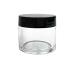 30ml 1oz Refillable Clear Plastic Cosmetic Jars with Screw Cap - Perfect for Makeup Eyeshadow Nail Powder & Lip Scrubs - Bulk Containers - Buy Online on GoSupps.com
