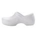 Anywear Guardian Angel Nursing Shoes Clogs for Women and Men Antimicrobial Slip Resistant Shoes for Healthcare and Food Service 10 White