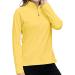 Long Sleeve Golf Polo Shirts for Women Stand Up Collar Thermal Fleece Womens Tank Top Large Yellow