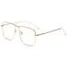 Zhuyiqz anti-eyes load computer reader fashion anti-blue light reading glasses oversized flat light level glasses (color: golden size: +300) +300 golden