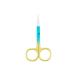 IOIUSKKU Nail Cuticle Nippers Stainless Steel Scissors Eyebrow Trimmer Trimming Tool Spray Blue Gold