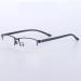 Zhuyiqz semi-frame reading glasses Anti-UV computer reader Anti-blue light flat light light level New presbyopia glasses (color: blue size: +300) +300 Blue