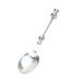 Funny Cake Bread Forks Bead Stringing Round Spoon Stainless Steel Dessert Forks Multi-Functional Kitchen Tool Fruit Fork Bead Stringing Fork 3