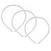 KDDOM 3 Pcs Fashion Pearl Headbands White Faux Pearl Rhinestones Hairbands Bridal Hair Hoop Wedding Hair Accessories Pearl Headbands for Women Girls