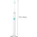 Ultechnovo Portable Waterproof Electric Toothbrush - Travel-Friendly Soft Fur Battery-Operated Sound Toothbrush - Buy Online on GoSupps.com