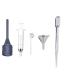 Z nitude Glassworks Perfume Bottle Refill Kit - Syringe Pipette Funnel + others 5 piece kit