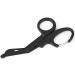 Feloyal Tijeras M dicas Emt Doblado 7.7 Inch Acero Inoxidable Chapado Titanio Mate de Tijeras de Vendaje o Gasa para m dico o Enfermera Sala de Emergencias O Campamento Al Aire Libre (Negro)