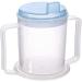 Wolvex Adult Drinking Cup Beaker - Handles, Anti-Spill Lids - Blue - Dishwasher & Microwave Safe - BPA, PVC, Latex Free - Buy Online on GoSupps.com