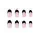 YoYoee Press on Nails Short Black French False Nails Almond Tips 24PCS for Women and Girls - Buy Online on GoSupps.com
