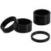 Keenso 5/10/15/20mm Headset Spacers 4Pcs - Black Aluminum Alloy Bike Front Stem Fork Washers - Buy Online on GoSupps.com