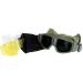 Lancer Tactical Airsoft Safety Goggles Basic - Smoke, Clear, Yellow Lens (Green) - Buy Online on GoSupps.com