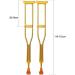 Crutches for Adults Underarm Underarm Crutches for Adjustable Walking Turn Aluminum Alloy Armpit Elderly Man Colored Crutches Shoulder Elderly Walking Stick for Disabled Handicap Lucky Star - Buy Online on GoSupps.com