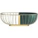 Fruit Bowl Wrought Iron Fruit Basket Metal Wire Hollow Out Drain Bowl Snacks Storage Dish Stand for Living Room Kitchen Fruit Plate (Color : Green) (GD) - Buy Online on GoSupps.com