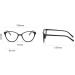 Zhuyiqz Stylish Cat-Eye Reading Glasses - Unbreakable Anti-Blue Light Computer Glasses | Clear View Flat Light Mirror | International Shipping +100 Black - Buy Online on GoSupps.com