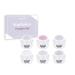 Emmi Nail Studioline Tasting Set (basic gel structure-gel station wagon clear structure-gel ros French-gel white 1-phase gel sealing gel)
