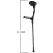 Forearm Crutches Adjustable Forearm Crutch Elbow Crutches Open Cuff Telesheight Adjustable Walking Cane Lightweight Aluminum Walking Aid Li - Buy Online on GoSupps.com