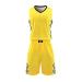 Topeter Men Mesh Jersey Blank Team Uniform Basketball Shorts for Sports Scrimmage Yellow 2XL