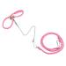 Hamster Harness adjustable outside training Leading Leash Course Rope Anti-Bite Breast belt vest leash for hamster Gerbil Ratte Mouse Ferret Chinchilla Sailing aircraft squirrel pink dogs