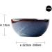 Creative Japanese Style Fruit Bowl Soup Bowl 2300ml Large Salad Bowl Gradient Blue Ceramic Tableware Kitchenware - Buy Online on GoSupps.com
