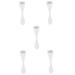 Beavorty 5st Ice roller massage anti-aging eye massage gear face scooter Face massage devices eye massage tab Small eye cream spoon mini tool applicator scrollrad woman ABS 10.5x2.8x1.5cmx5pcs whitex5stk