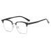 Parwana anti-blue light reading glasses fatigue relieves computer reader large flat light mirror presbyopia glasses (color: C1 size: +250) +250 C1