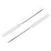 Buy 5 Pieces Stainless Steel Makeup Spatula Set | Foundation Mixing Tool Eye Cream Spoon & Nail Art Stirring Rod | Perfect for Home & Salon Use Silver - Buy Online on GoSupps.com
