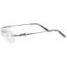 Vekker Eyewear leg glasses accessories 1 pair of metal glasses replacement bracket nose bridge purple glasses brake repair parts for borderless glasses frames with 1 hole