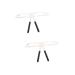 Housoutil 2pcs Eyebrow Makeup Tools Make up Kit Three-point Eyebrow Ruler Set Miss Balance Ruler Eyebrow Shape mediumx2pcs As Shownx2pcs
