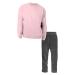 Hanes comfortsoft Pale Pink Crew Neck Shirt with Charcoal Heather Sweatpants for Men