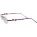 Epasha ironing goggles spare bracket frame glasses brick legs 1 pair of glasses replacement ironing arms nose bridge purple glasses repair parts brackets for borderless 1-hole glasses