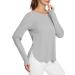 BALEAF Women's Sun Shirts UPF 50+ Long Sleeve Hiking Tops Lightweight Quick Dry UV Protection Outdoor Clothing Grey Medium