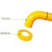 Grab bar Wall 304 Stainless Steel Handrail Handrails Handrail Elderly/Disabled Handle Armrest Bars/Shower with White Slip White 40X40cm (White 40X40cm) - Buy Online on GoSupps.com