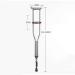 Crutches for Adults Underarm Canes Stick Armpit Crutches Height-Adjustable Fracture Adult Spring Shock Absorber Single Great for Travel or Work - Buy Online on GoSupps.com