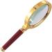 Magnifying Glass 10X Handheld Reading Magnifier HD Glass Lens Comfort Metal Grip 80mm HD Portable Reading Magnifying Glass - Buy Online on GoSupps.com