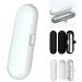 Buy Brown Oral-B Travel Toothbrush Case - Waterproof Protective Cover for Electric Toothbrushes - 1 Handpiece & 2 Brush Heads (White) | International Shipping Available - Buy Online on GoSupps.com