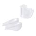 NOLITOY 1 Set Heel Cover Inner Height Insoles Invisible Heighten Insole Heel Lift Insole Wearable Heel Cushion White 9.2X5.3X2.5cm
