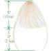 Silk-co Bangs Clip in Hair Extensions #60 Platinum Blonde One Piece Fringe Thin Front Bangs Clip on Real Remy Human Hair Wispy Bang #60 Platinum Blonde - Buy Online on GoSupps.com