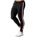 CANGHPGIN Workout Joggers for Men Sweatpants with Pockets, Slim Fit Atheltic Pants Men Track Pants Casual Running Black Medium