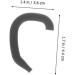 ULTECHNOVO 20 Pairs Newborn Ear Protectors - Silicone Ear Corrector Sticker Holders for Masks - Ear Savers for Protruding Ears - Black (4.4x3.6x0.4cm) - Buy Online on GoSupps.com