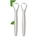 BSSTORE Clean Tongue Scrapers - 2 Stainless Steel Oral Hygiene Tools for Fresh Breath | International Shipping - Buy Online on GoSupps.com