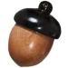1Pc Wooden Travel Pill Case Solid Wood Medicine Pill Box Mini Granule Storage Personal Pill Organizers Box for Outdoor Acorn Shape Sandalwood Capsules Organizer