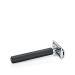 M HLE Hexagon Safety Razor - Closed Comb Aluminum Graphite Silver & Black - Premium Shaving Tool for Men - 1 Pack - Buy Online on GoSupps.com