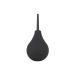 NOPNOG Anal Shower for Cleaning - Silicone Enema Container (Anti-Backflow Design) - Black (224ml)