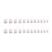 Foccna 24pcs Blue French Square Fake Nails - Glossy Press on Nail Tips for Artificial Manicure - Buy Online on GoSupps.com