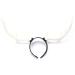 amangul Women Deer Horn Headdress Party s Elk Headband for Halloween Party Christmas for Creative Cosplay Hair Accessories(White)