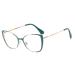 Blue Light Blocking Presbyopic Glasses Anti Eye Strain Computer Readers Large Reading Glasses HD Flat Light Mirror +150 Green