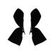KDDOM 1 Pair Bow Hair Clips Ribbon Bow Side Clips Cute Hair Accessories for Girls Women Kids(Black)